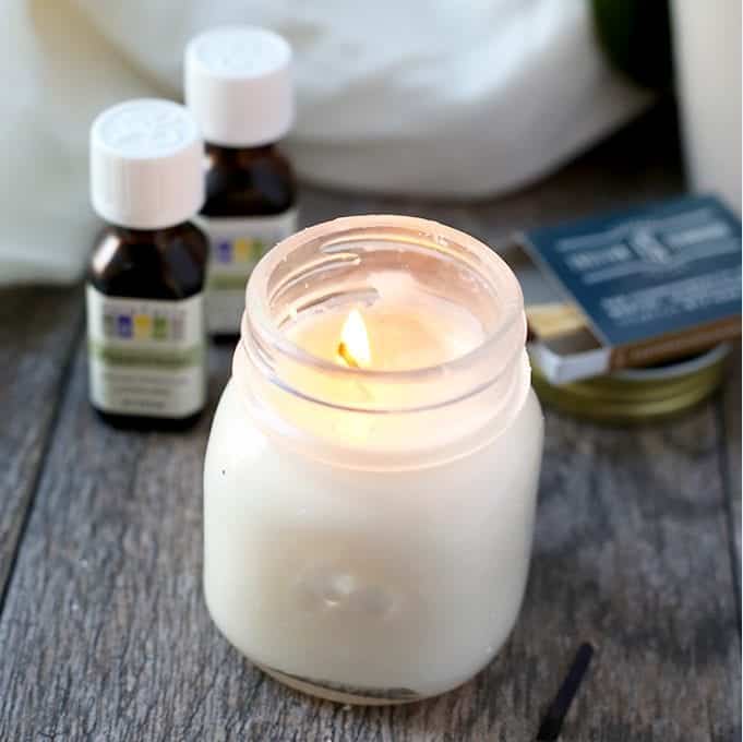 Eggnog Soy Wax Candle DIY with Essential Oils