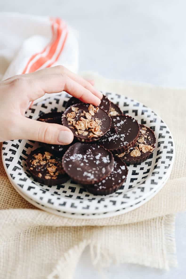 Double Chocolate Peanut Butter Cups 85% Dark Chocolate