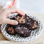 Switch up your Peanut Butter Cup game with these Tahini Butter Cups with Honey Candied Cereal sprinkled on top for a sweet treat with a twist. This delicious chocolate dessert recipe is sweetened entirely with honey for a healthier swap! #tahini #tahinibuttercups