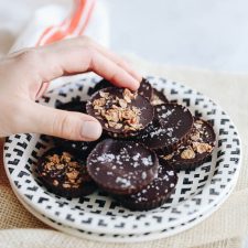 Tahini Butter Cups with Honey Candied Cereal-image