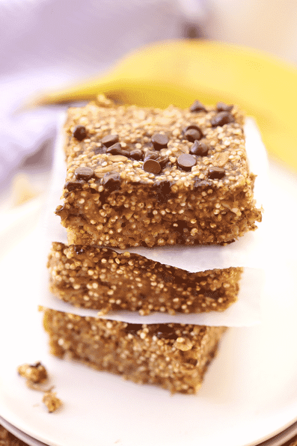 Banana Quinoa Breakfast Bars The Healthy Maven