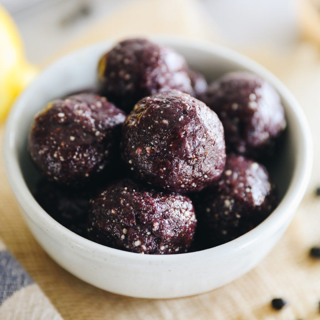 Blueberry Muffin Energy Balls