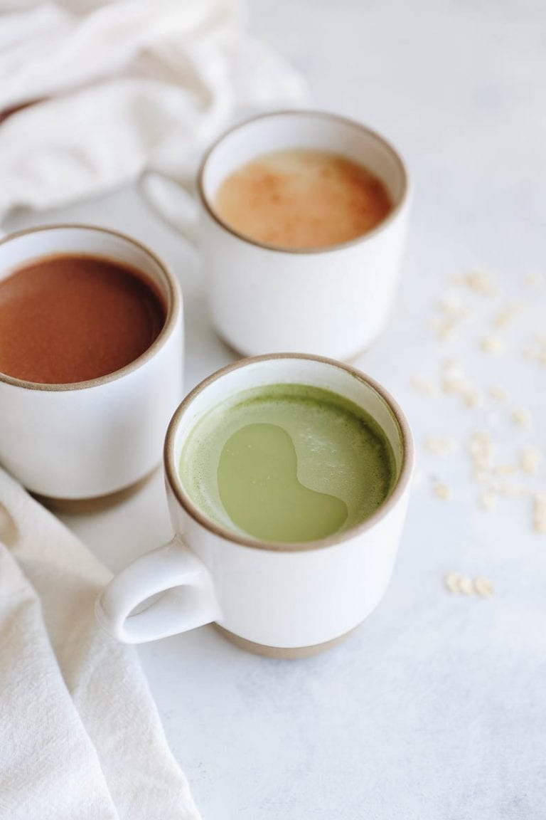 How To Make An Oat Milk Latte [ 3 ways ] The Healthy Maven
