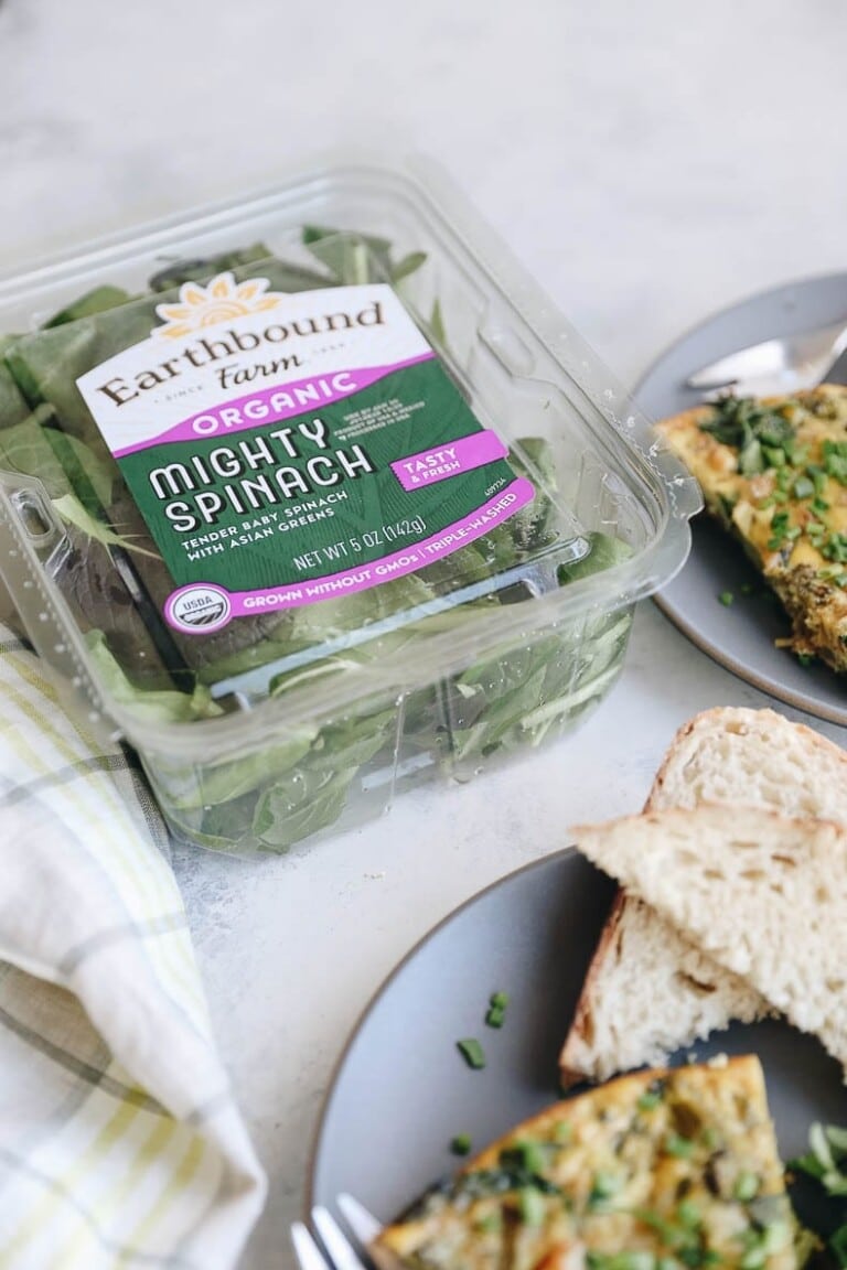 Caramelized Onion, Broccoli and Spinach Frittata The Healthy Maven