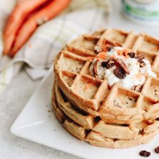 Healthy Carrot Cake Waffles-image