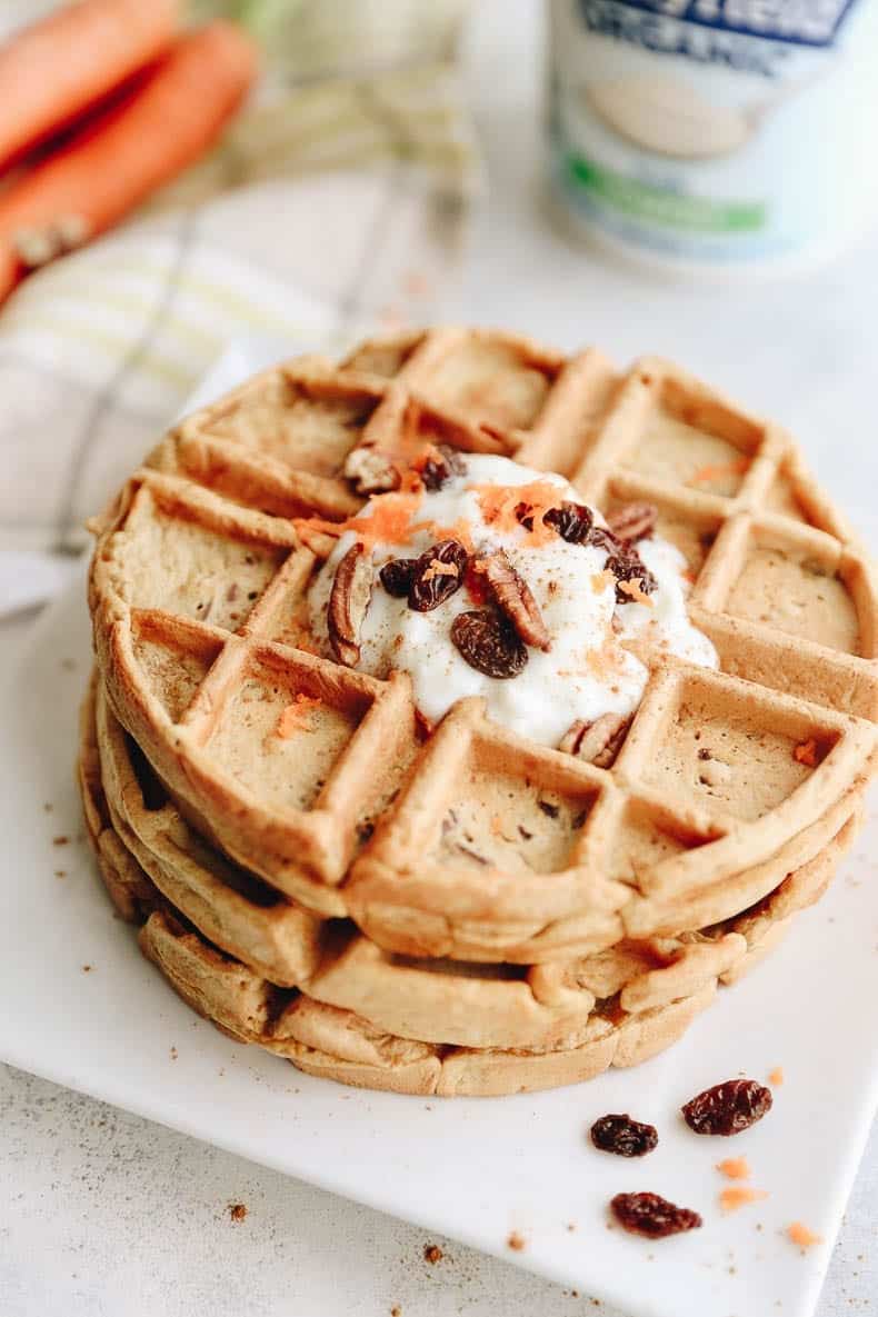 Carrot Cake Waffles