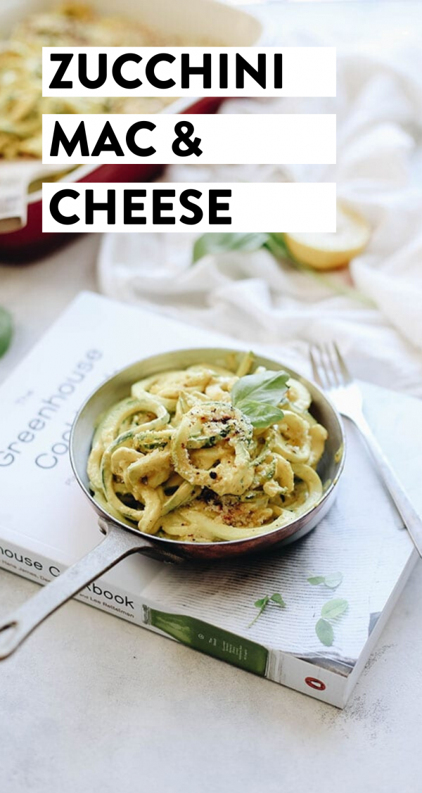 Spiralized Zucchini Mac and Cheese The Healthy Maven