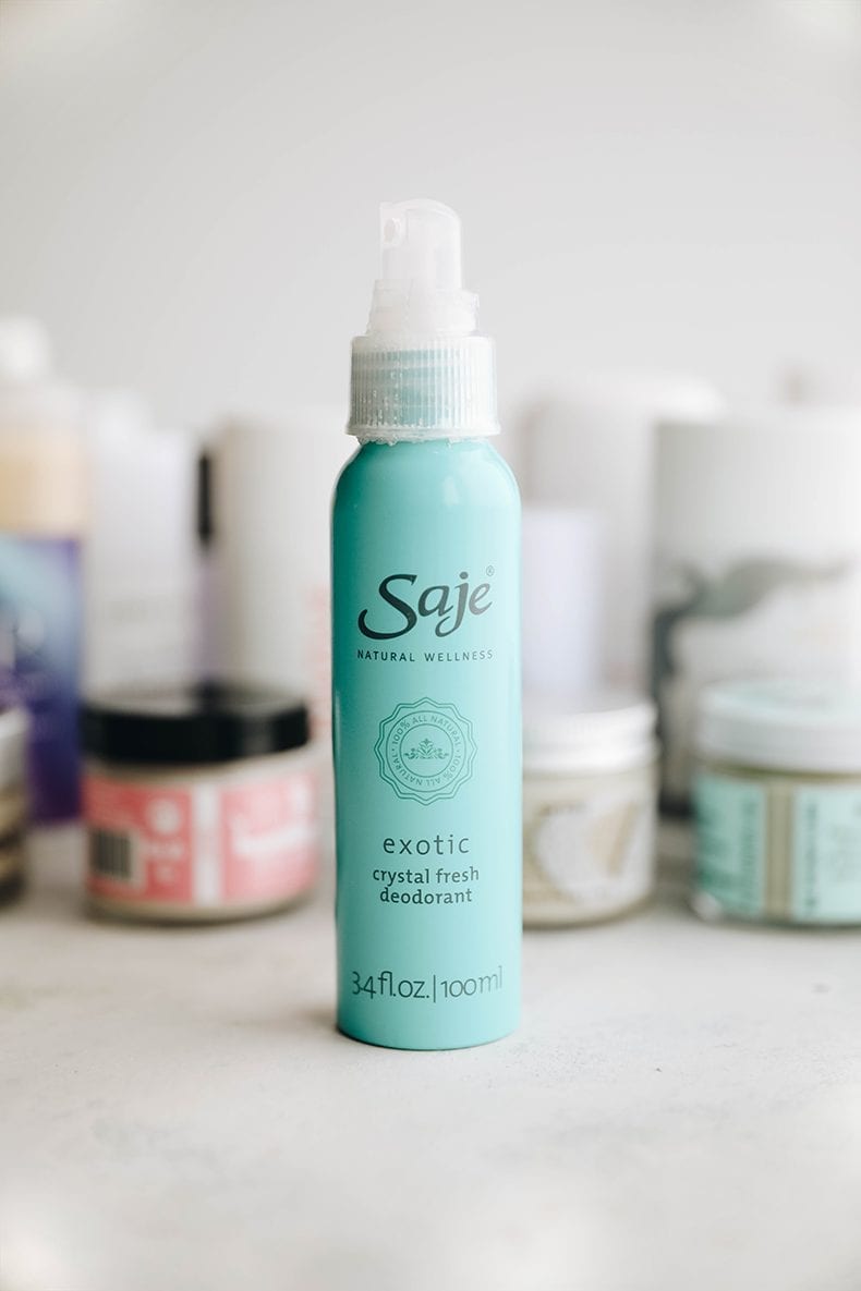Saje Wellness Natural Deodorant - a spray natural deodorant that actually works!