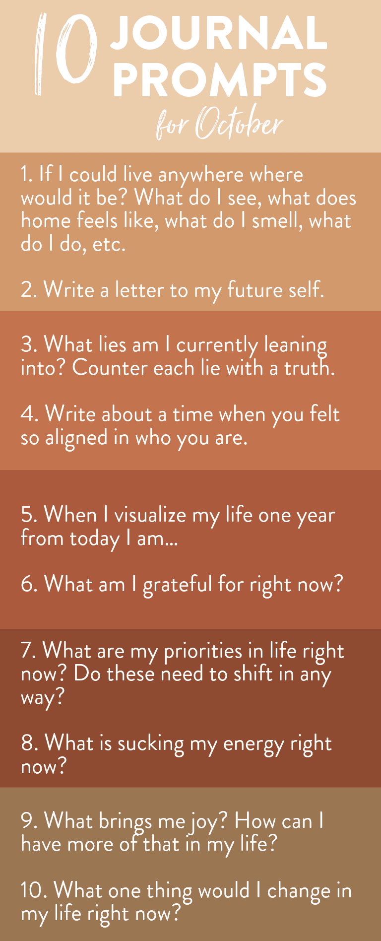 10 Journal Prompts for October - The Healthy Maven