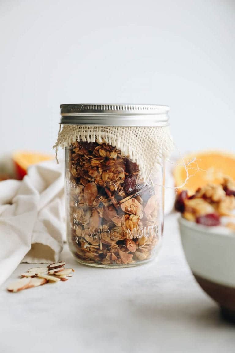 Granola in a jar