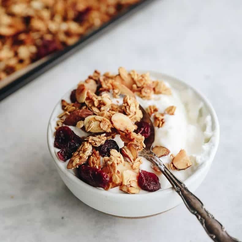 Almond Cranberry Granola - The Healthy Maven