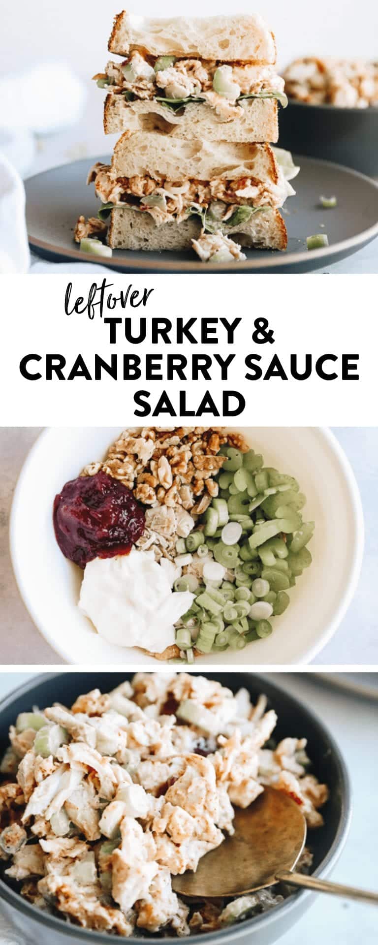 leftover turkey cranberry salad