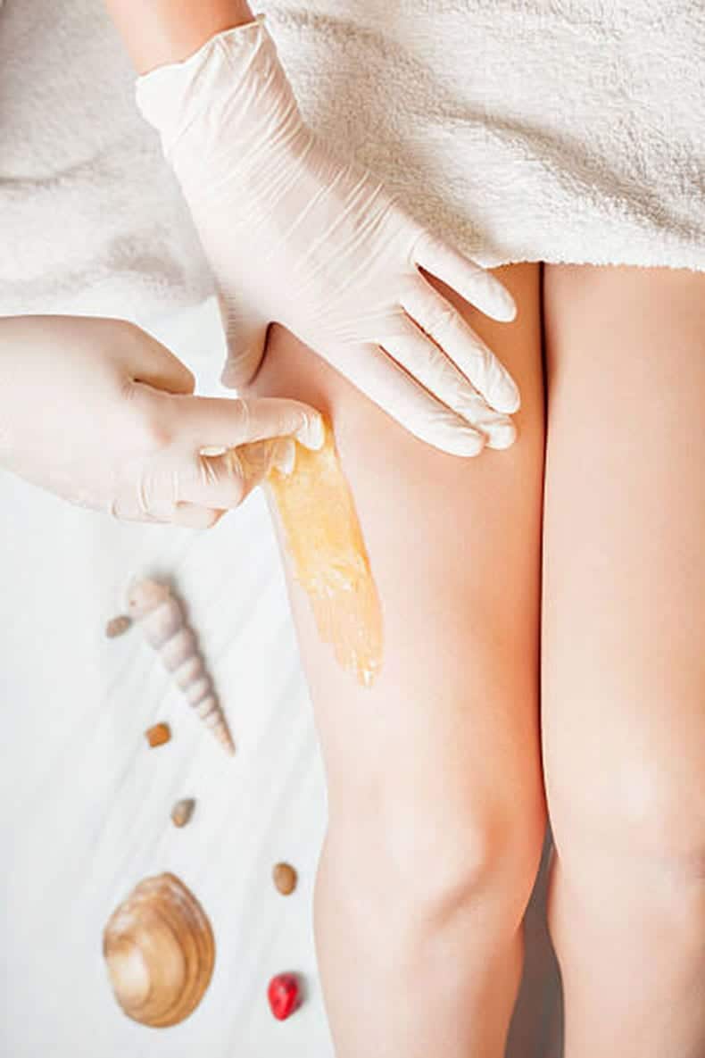 Sugaring hair removal