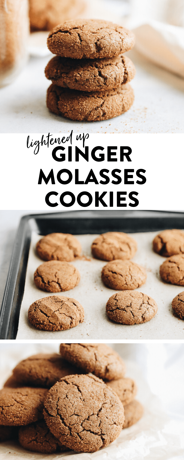 Ginger Molasses Cookies [LightenedUp] The Healthy Maven