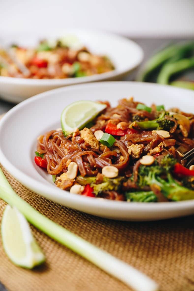 Easy Vegan Pad Thai - My Darling Vegan