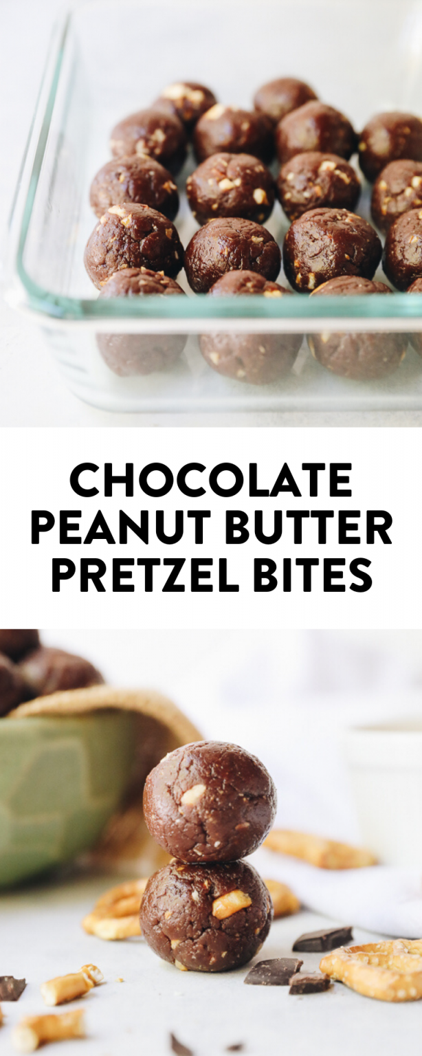 Chocolate Peanut Butter Pretzel Energy Balls The Healthy Maven