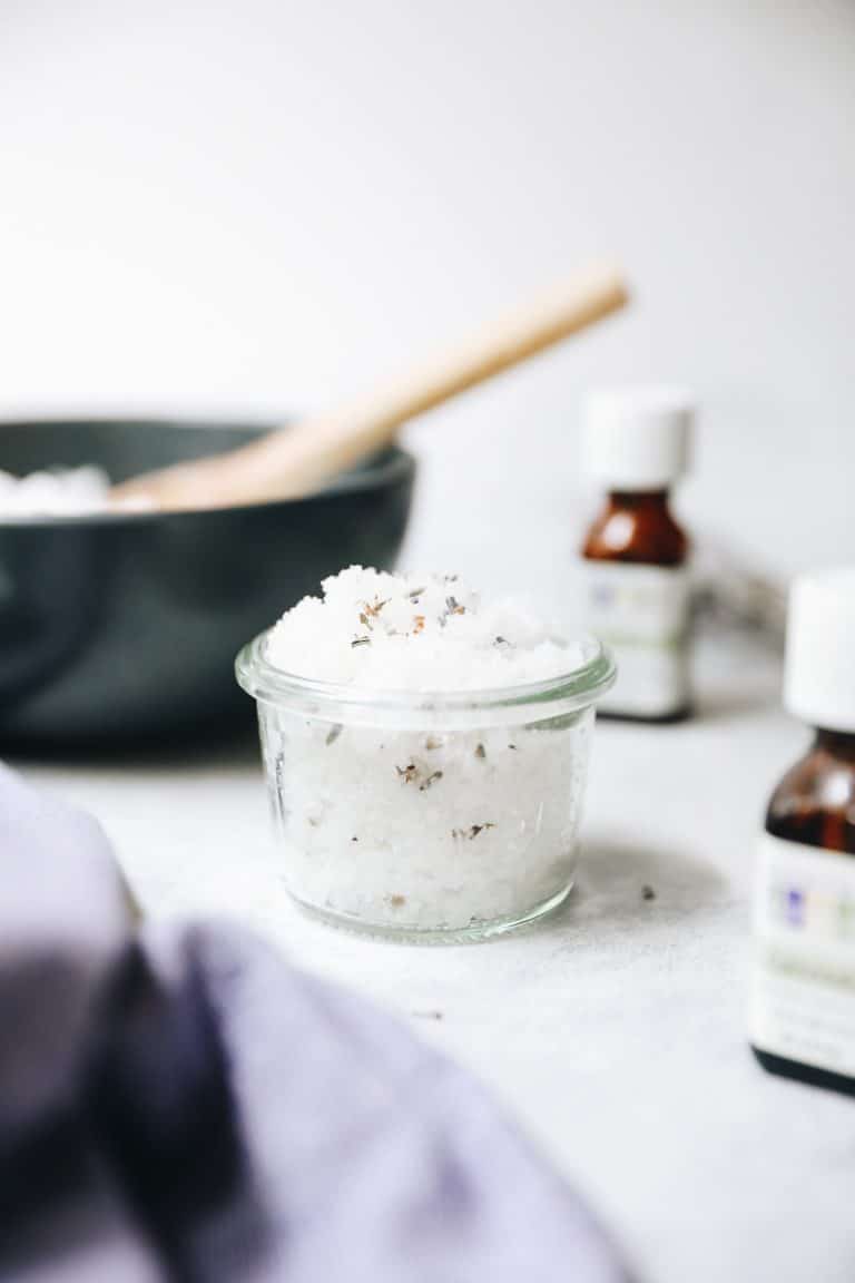 Salt Scrub Ingredients and Preparation