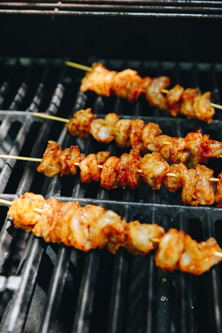 Grilled Kale Caesar Salad with Spicy Shrimp The Healthy Maven