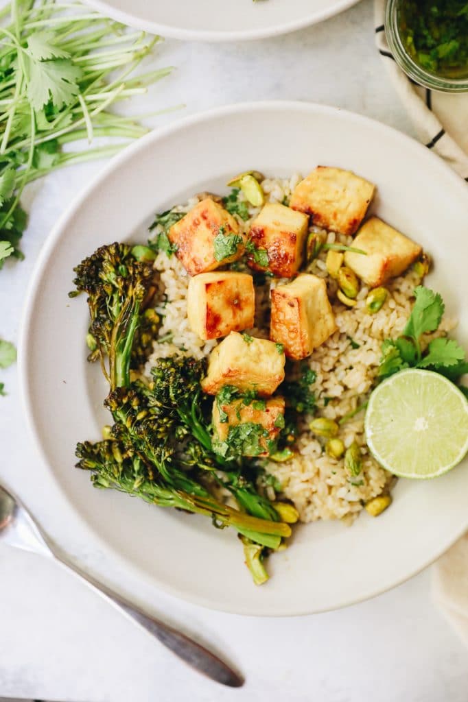 Cilantro Lime Tofu Bowls The Healthy Maven
