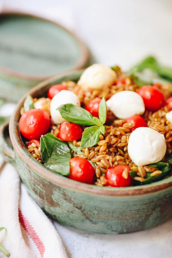 The BEST Farro Caprese Salad The Healthy Maven