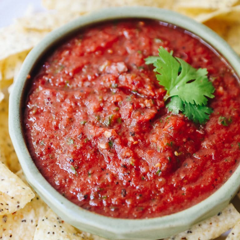 Restaurant Style Salsa Recipe [Ready in 5 minutes!] The Healthy Maven