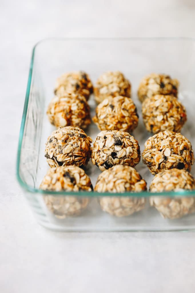 Peanut Butter Energy Balls [No Food Processor] The Healthy Maven