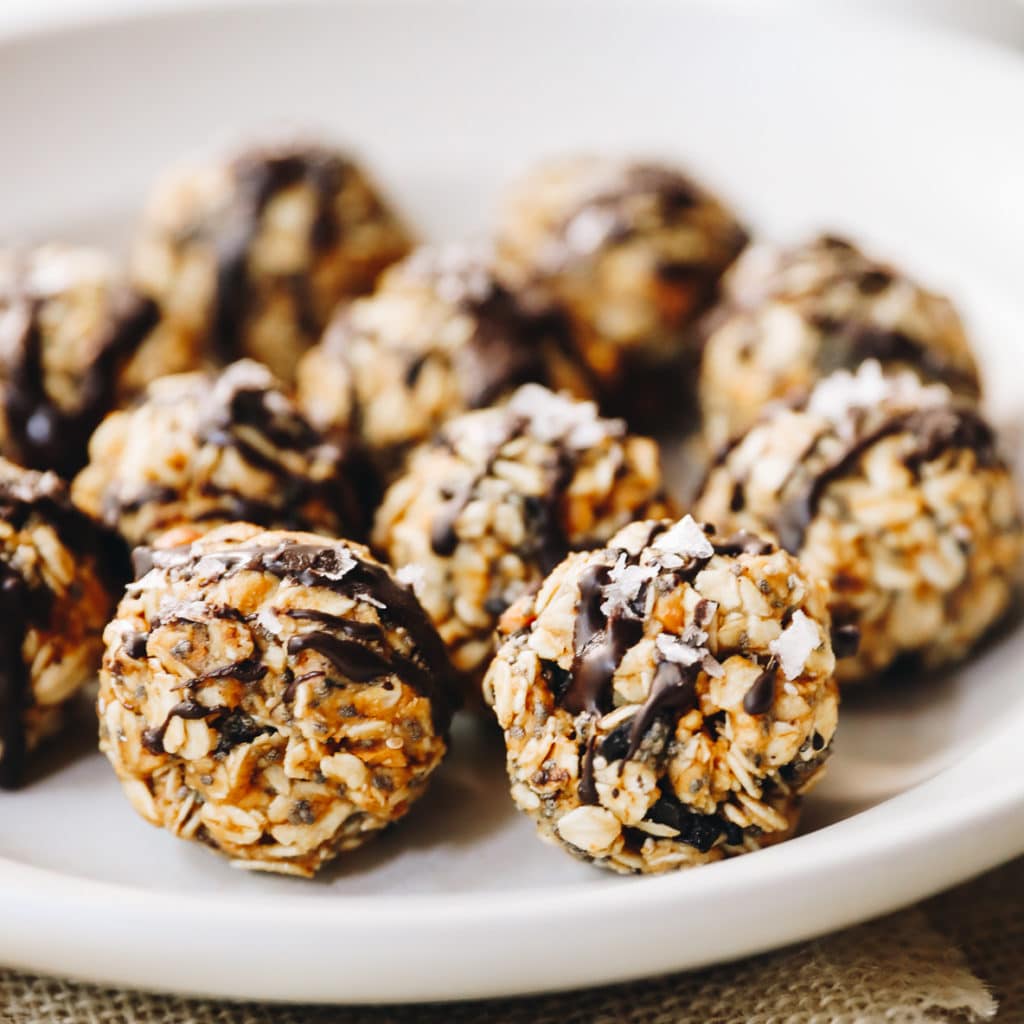 Peanut Butter Energy Balls [no Food Processor] The Healthy Maven