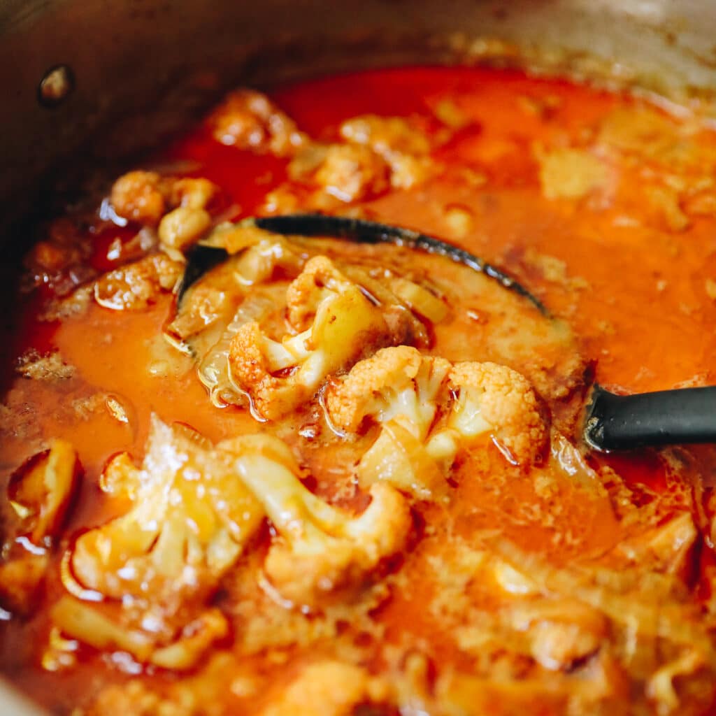 Cauliflower and Chickpea Massaman Curry