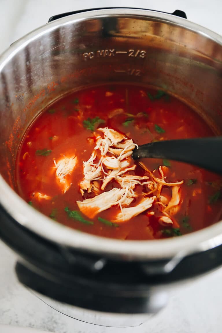 Instant Pot Chicken Enchilada Soup The Healthy Maven