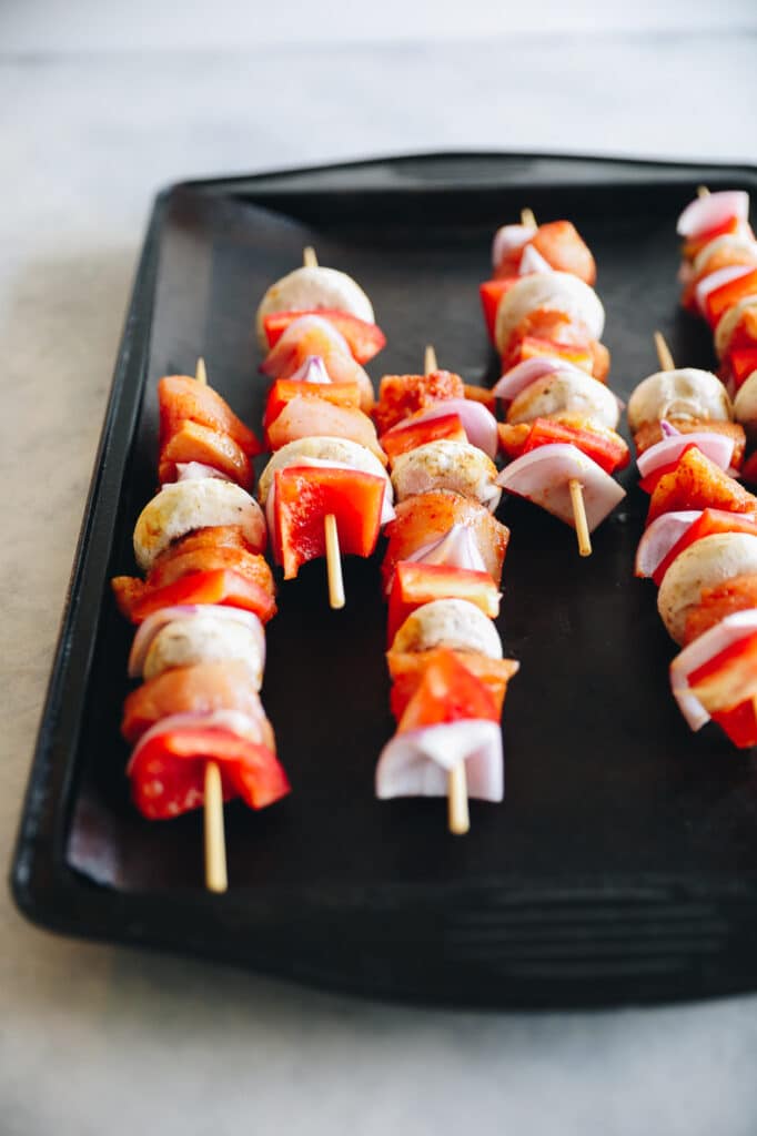 Baked Chicken Kabobs [In The Oven] The Healthy Maven