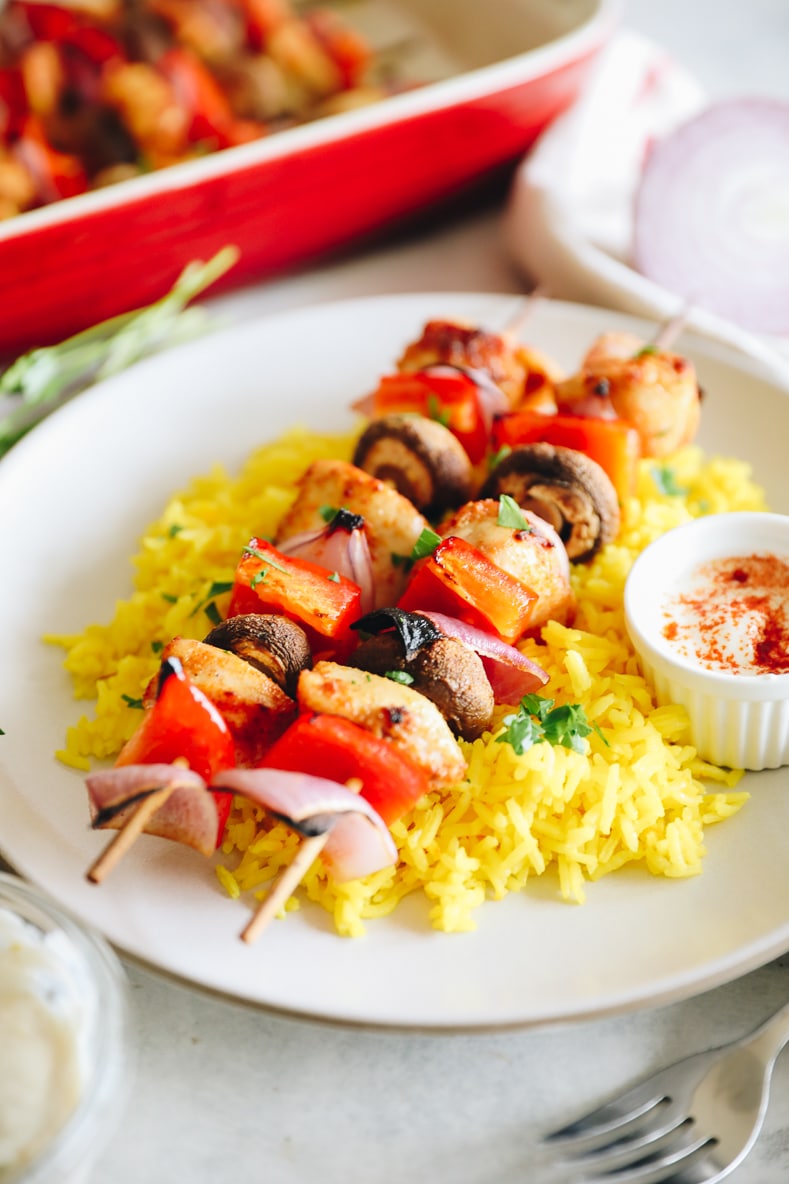 Chicken Skewers in the Oven