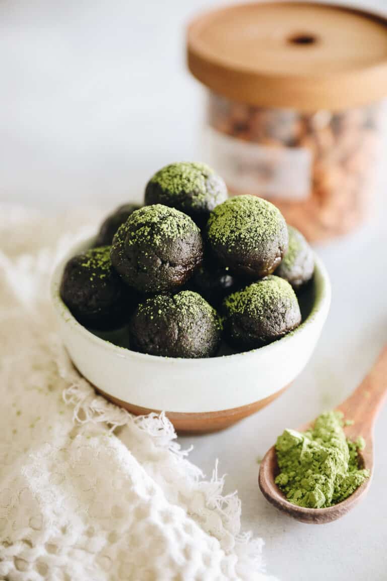 Chocolate Matcha Energy Balls [Easy + Delicious!] The Healthy Maven