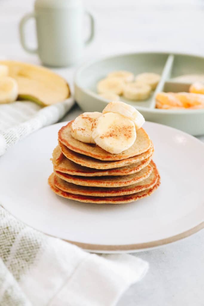 Banana Oat Pancakes for Babies + Toddlers - The Healthy Maven