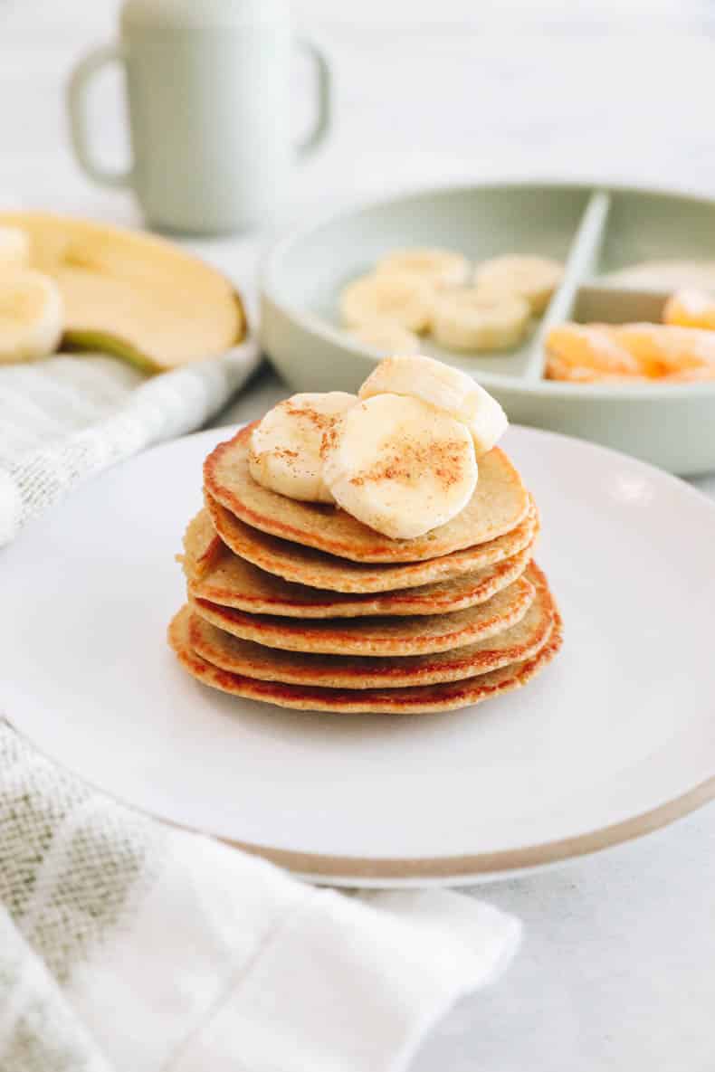 baby pancakes stacked