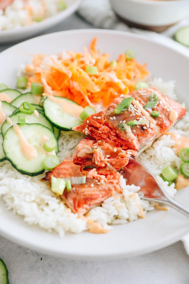 The BEST Salmon Bowl Recipe - The Healthy Maven