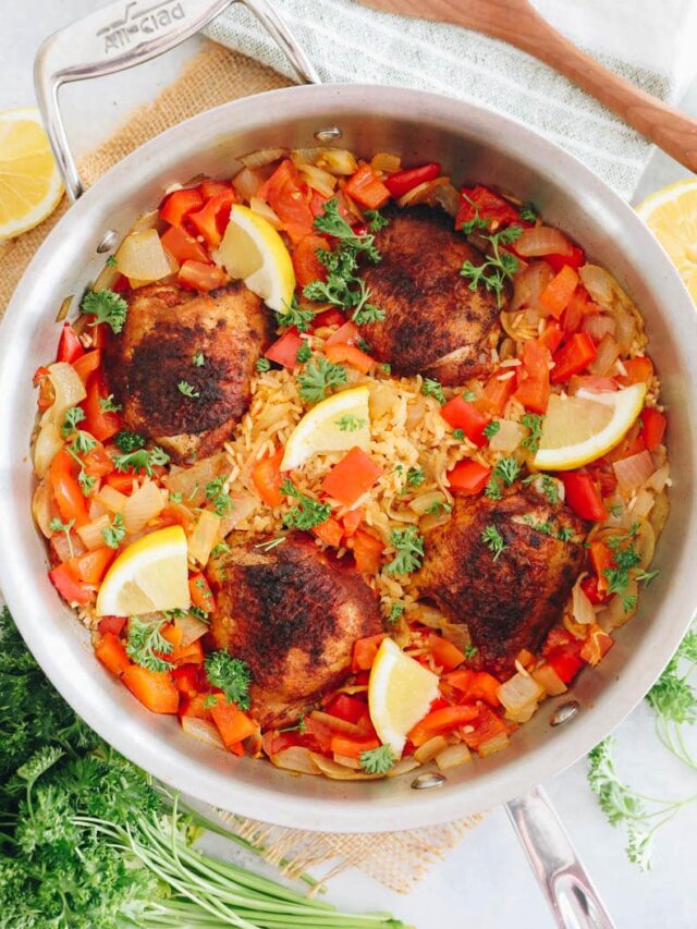 One Pot Paprika Chicken and Rice The Healthy Maven