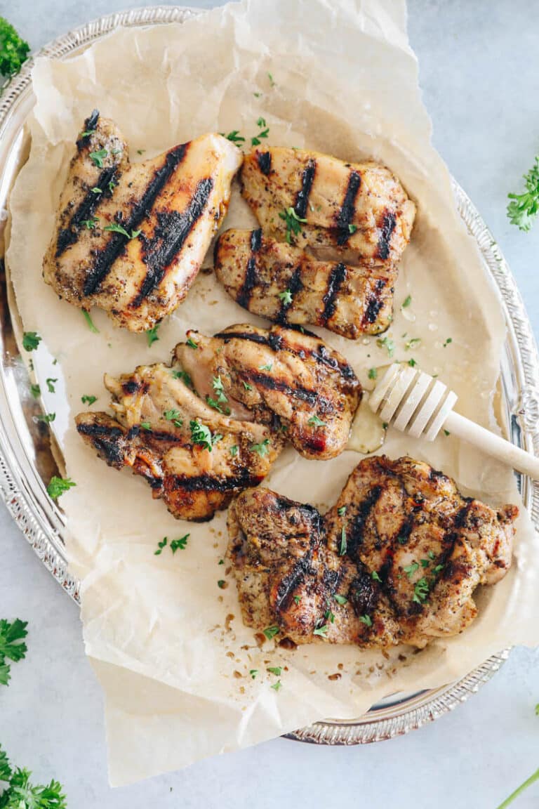 Honey Mustard Chicken Recipe [Grilled or Baked!] The Healthy Maven