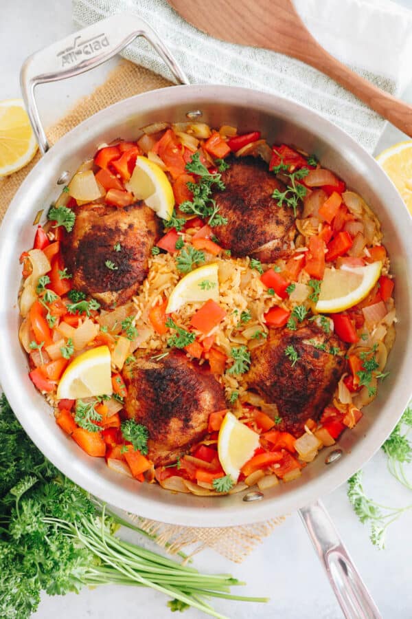 OnePot Paprika Chicken and Rice The Healthy Maven