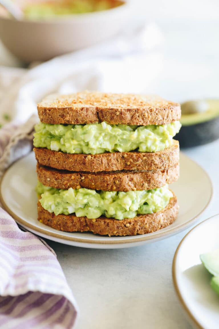 Avocado Egg Salad [No Mayo!] The Healthy Maven