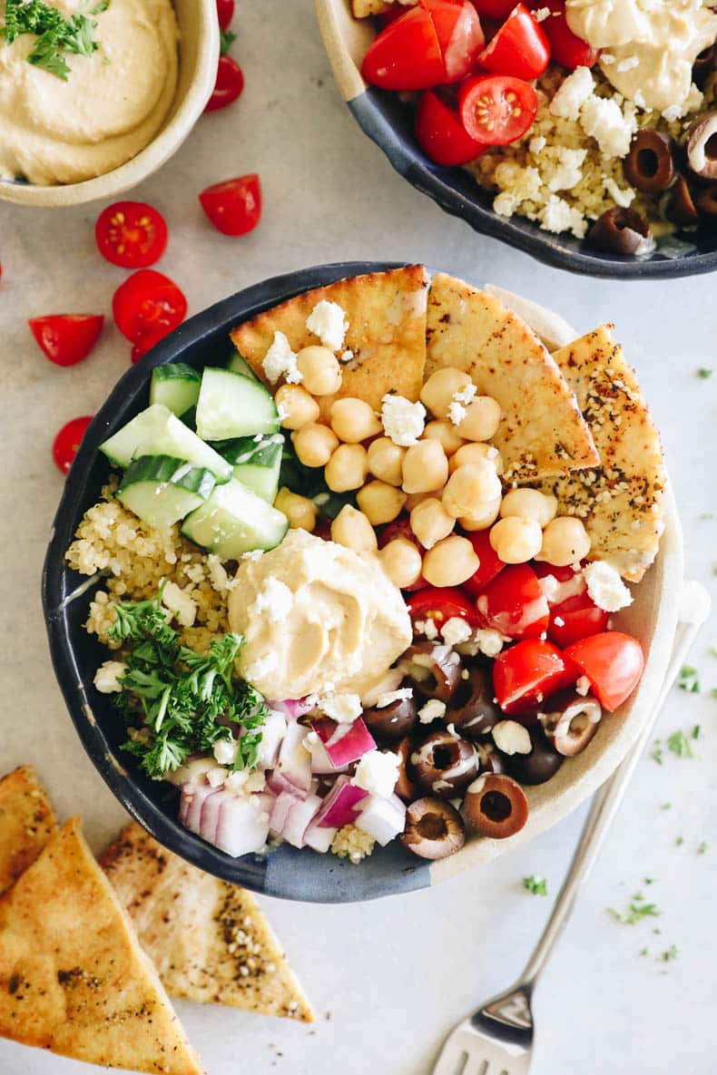 Easy Mediterranean Lunch Bowls 