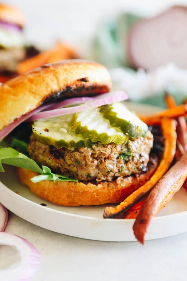 Juiciest Turkey Burger Recipe The Healthy Maven