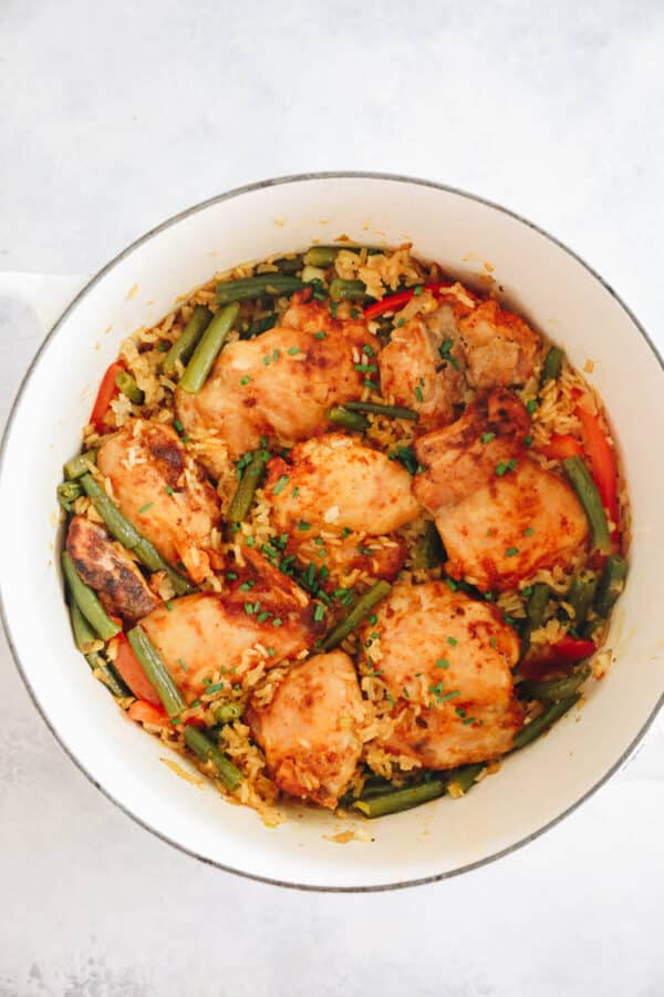 One Pot Chicken and Rice - The Healthy Maven