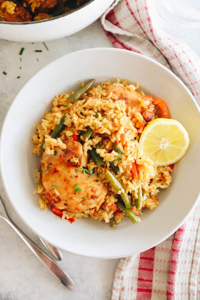 One Pot Chicken and Rice - The Healthy Maven