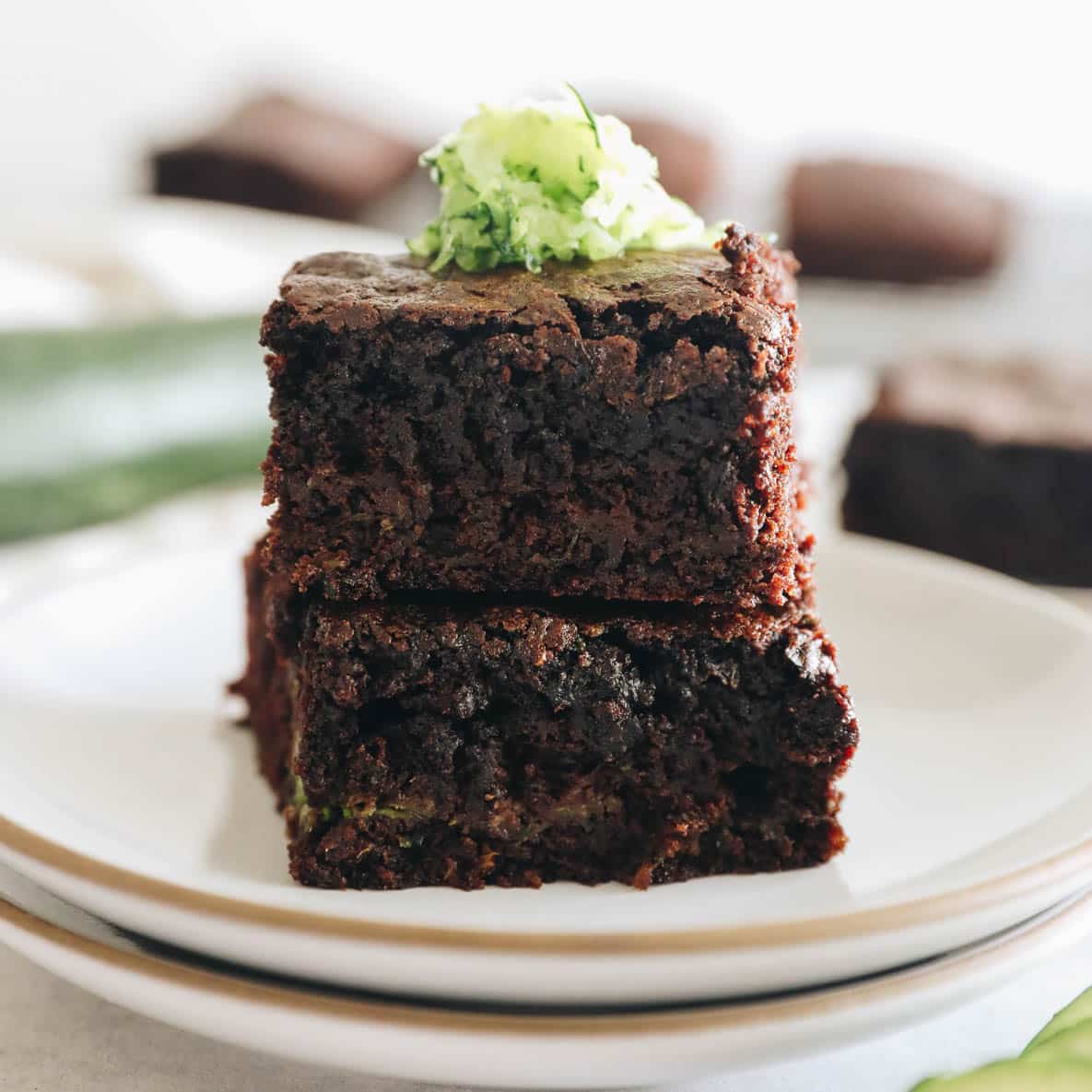 Fudgy Zucchini Brownies - The Healthy Maven