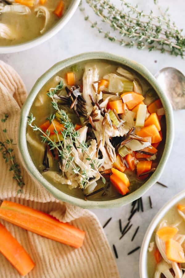 Hearty Chicken + Wild Rice Soup The Healthy Maven