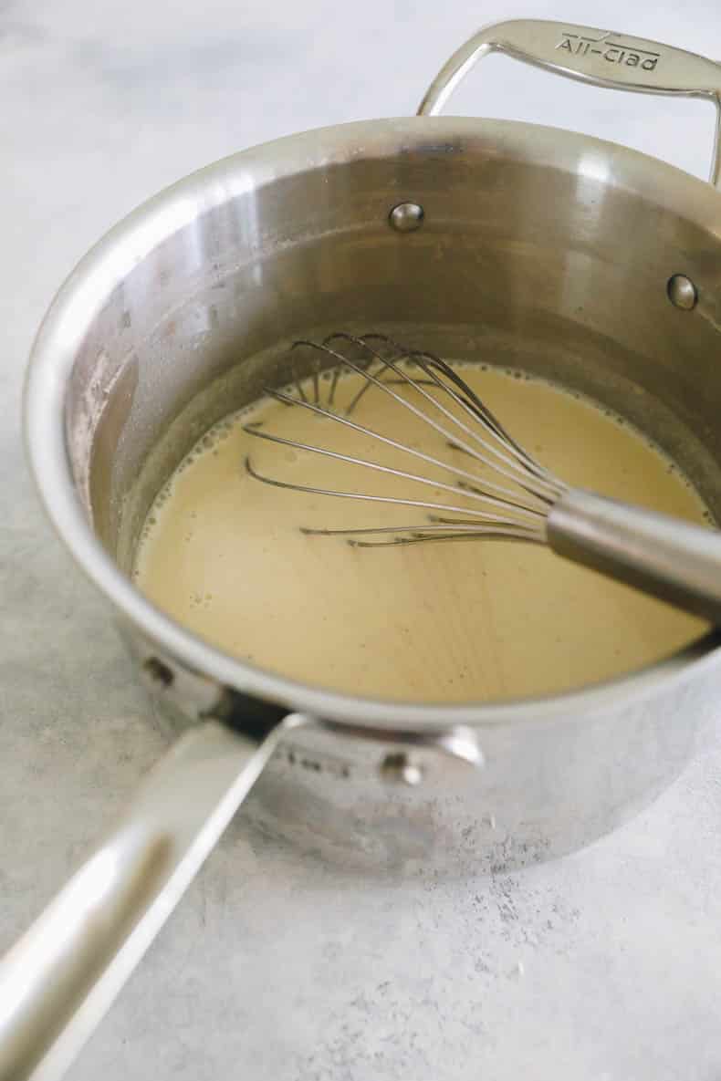 Homemade cheese sauce for healthy mac and cheese