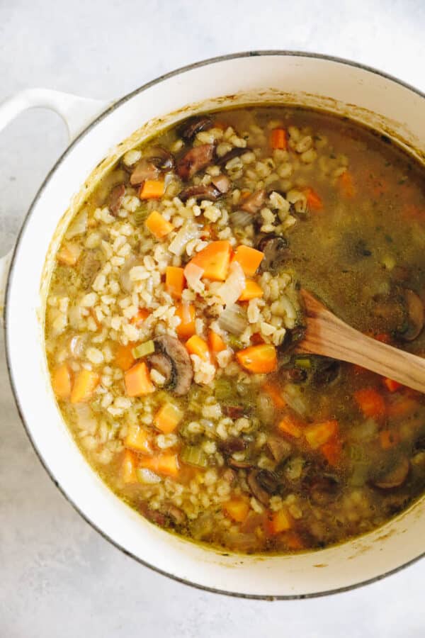 Mushroom Barley Soup Recipe - The Healthy Maven
