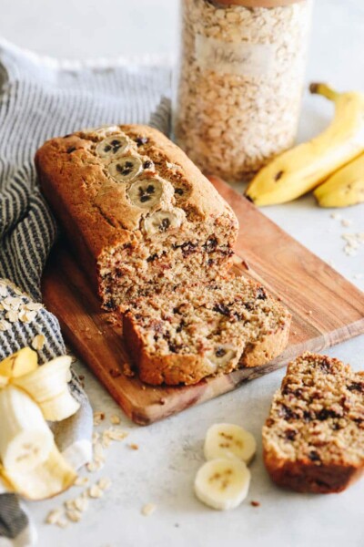 Oat Flour Banana Bread [Gluten-Free] - The Healthy Maven