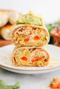 Pulled Chicken Burrito Recipe - The Healthy Maven