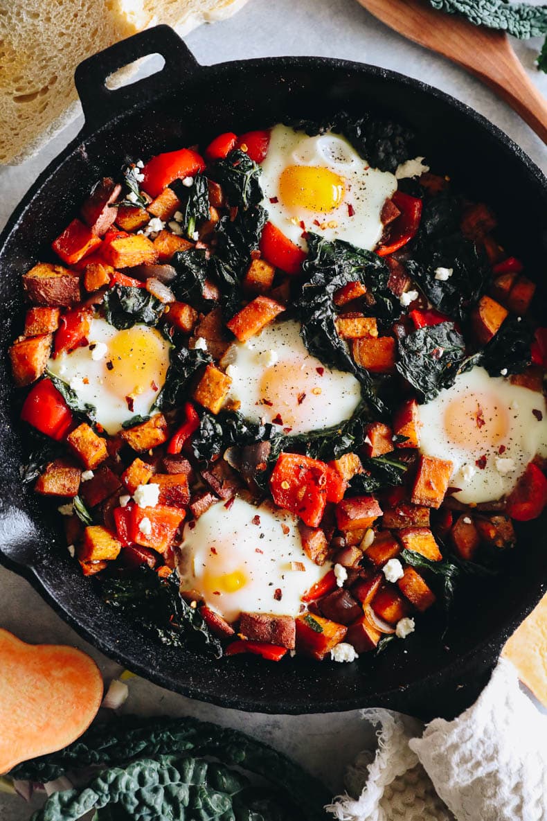 Sweet Potato Hash Recipe [with Baked Eggs] - The Healthy Maven